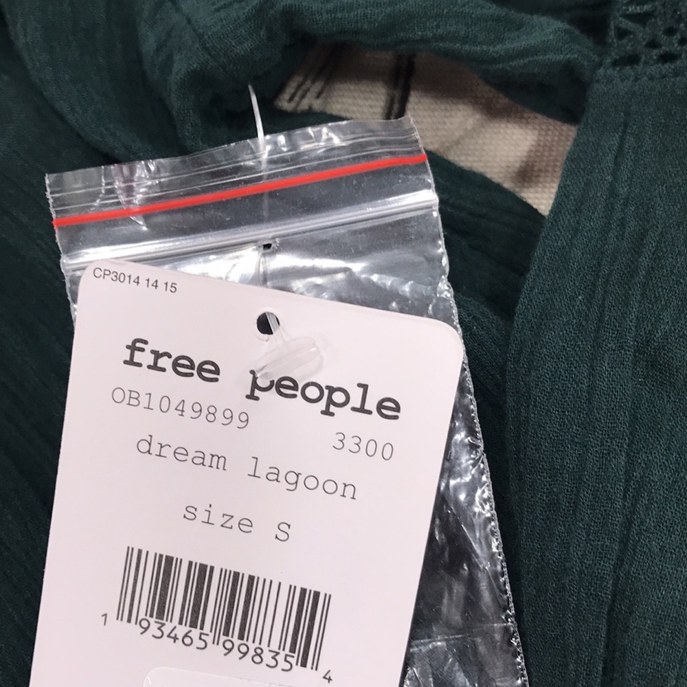 🎁 Free People Emma Eyelet Yoke Blouse - Picture 6 of 6